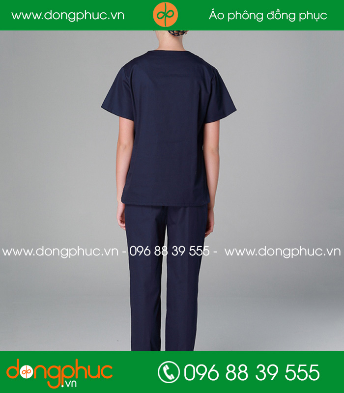 Đồng phục y tá - Bác sĩ màu tím than